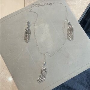 Marilyn Monroe 10 karat gold diamond Necklace and Earring Set